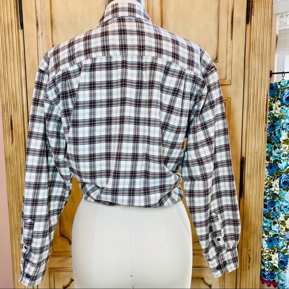 Vintage 90’s “GRUNGE” Eddie Bauer Plaid Button Down Shirt - Picture 5 of 16